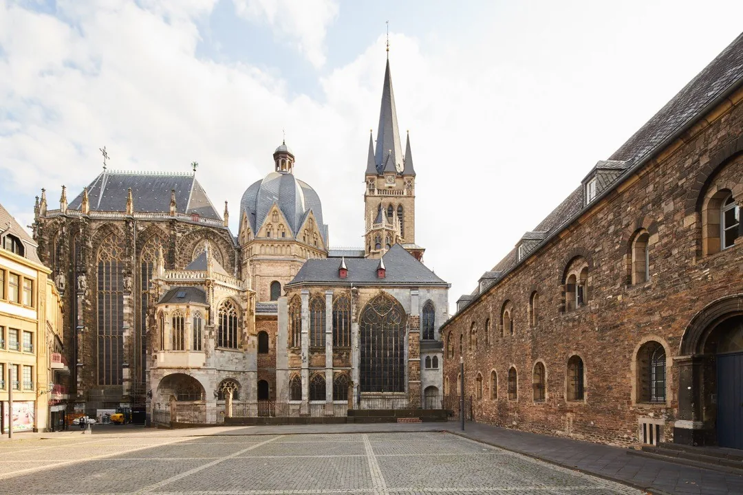 Aachen Cathedral and surrounding historic buildings by Andreas Düren